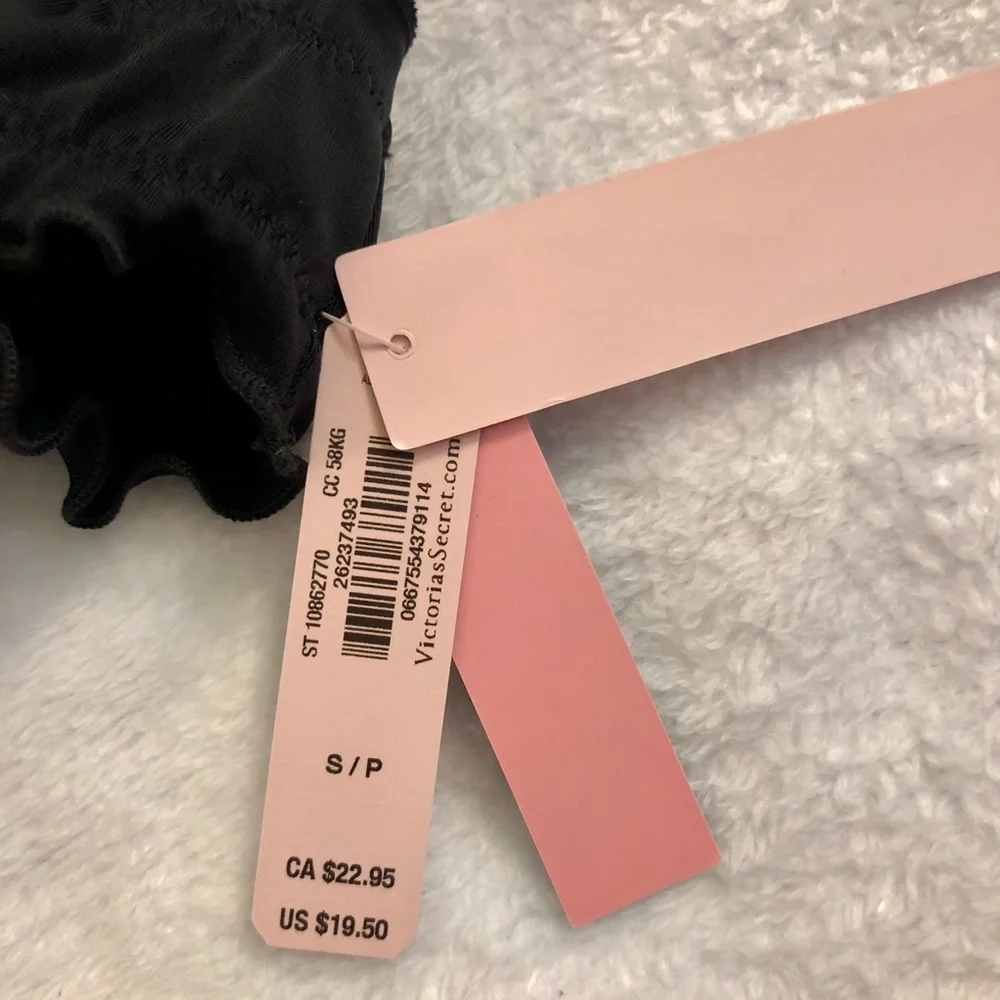 🖤5 for $20🖤 NEW Victoria’s Secret Swim Cinched Cheeky Bikini Bottoms in Black - Picture 15 of 15